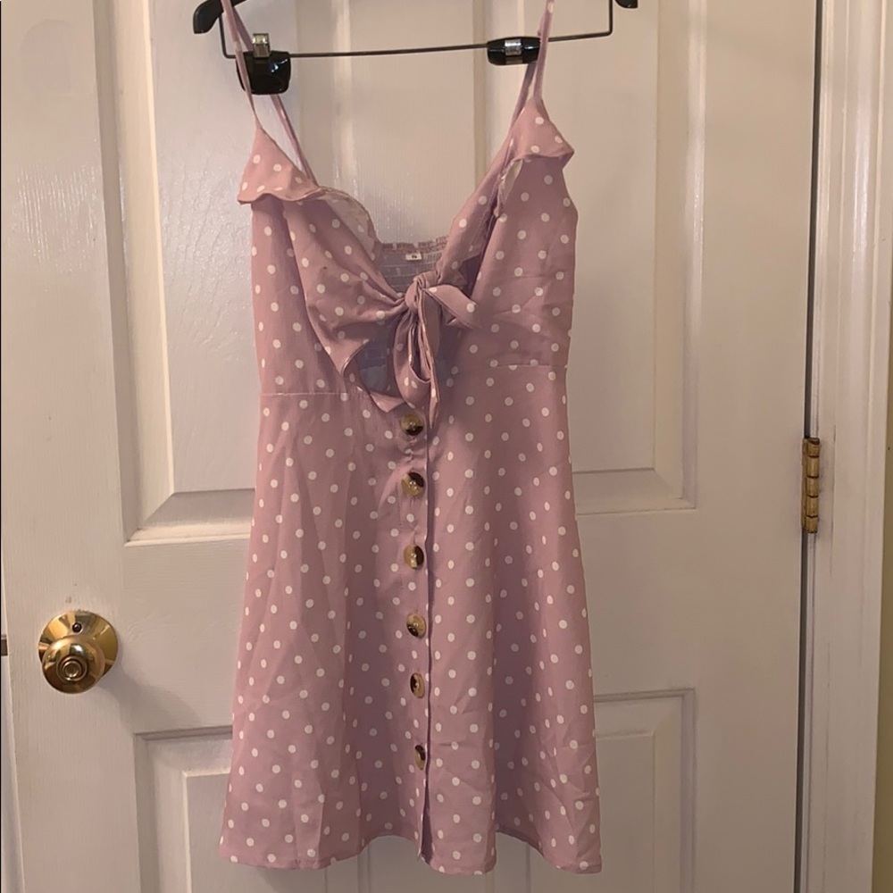 Polka dotted dress